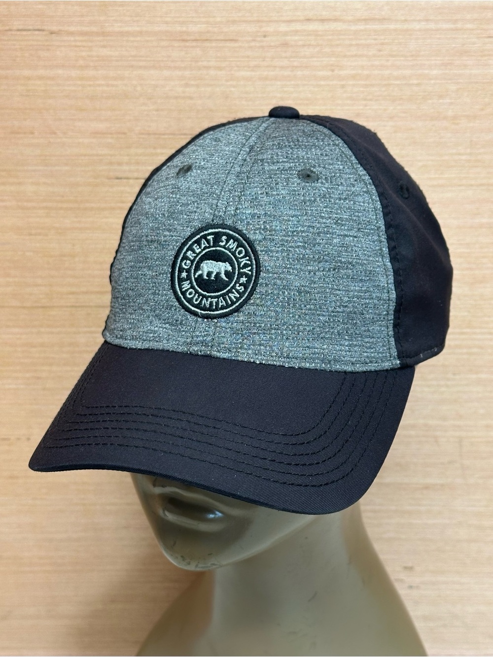 Great Smoky Mountains Black & Gray Baseball Hat Cap Adult OSFA Adjustable